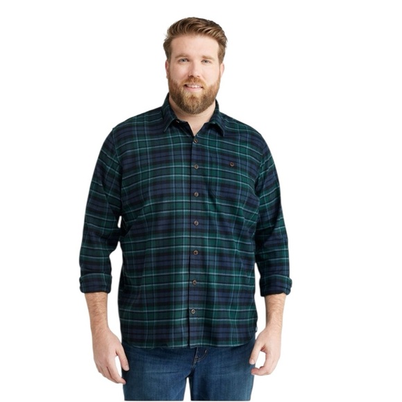 LL BeanFlex® Men’s All-Season Flannel Shirt, Traditional Untucked Fit,  LT - Picture 5 of 16